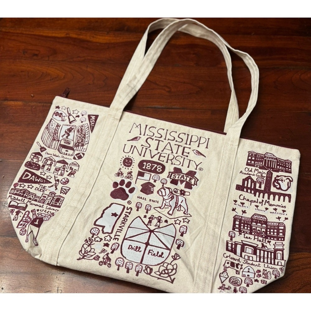 Mississippi State Bulldogs Julia Gash Weekender Canvas Bag